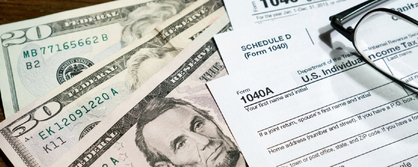money and 1040A form