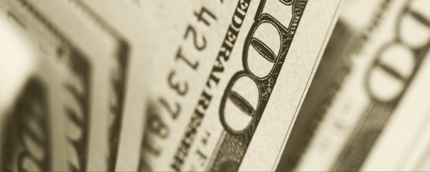 Close up of hundred dollar bill