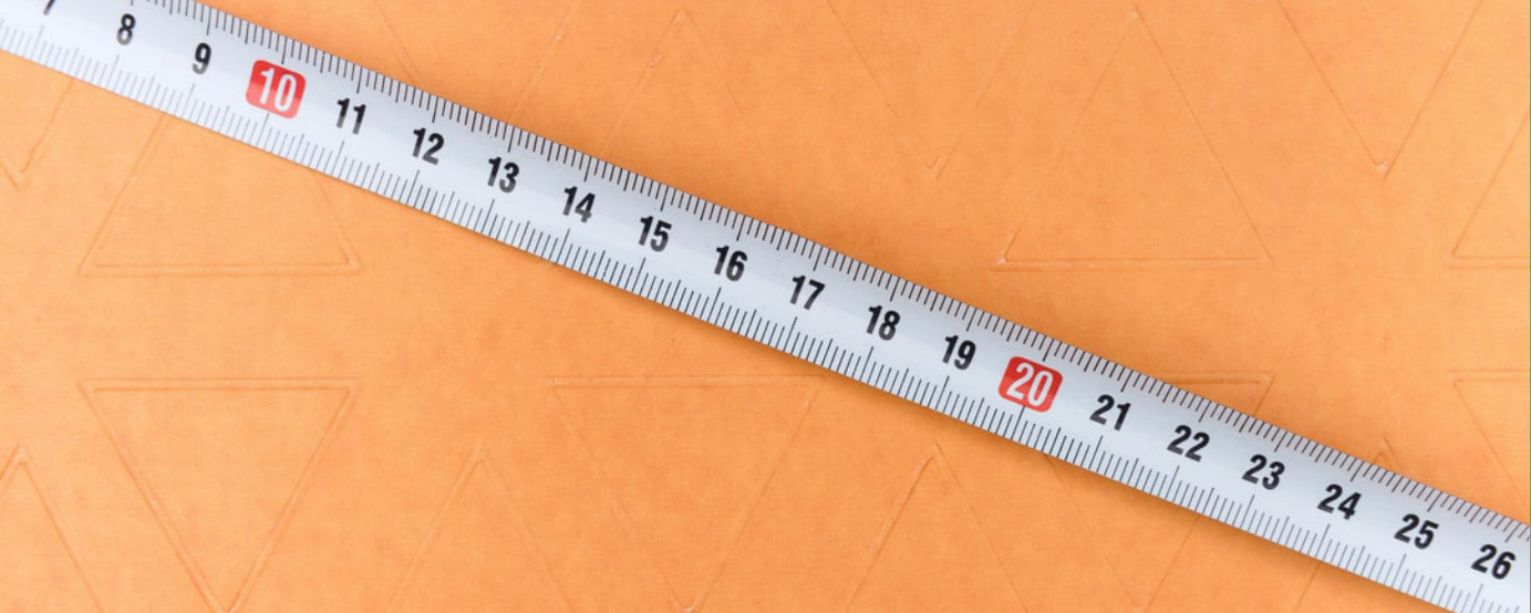 Photo of an outstretched tape measure