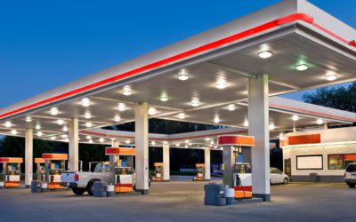 Picture of gas station.
